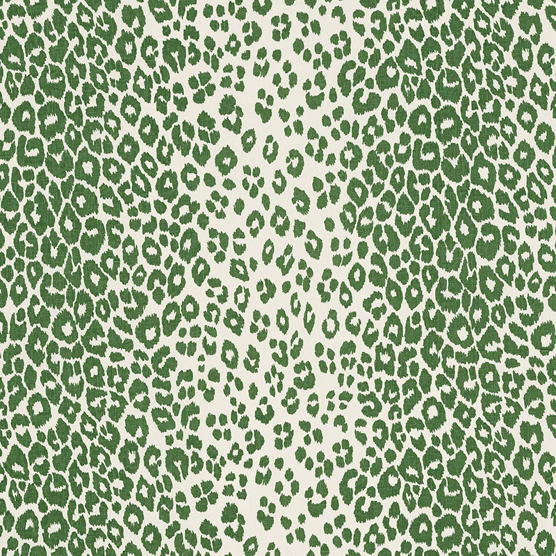 Save 176452 Iconic Leopard Green by Schumacher Fabric