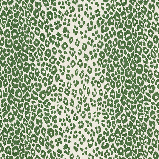 Save 176452 Iconic Leopard Green by Schumacher Fabric