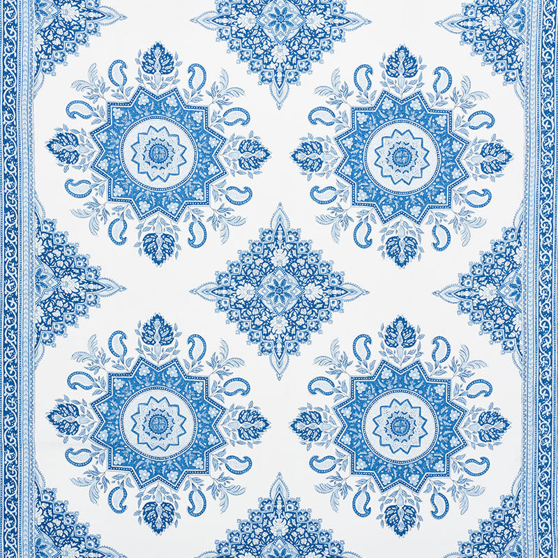 Find 176481 Montecito Medallion Indigo by Schumacher Fabric