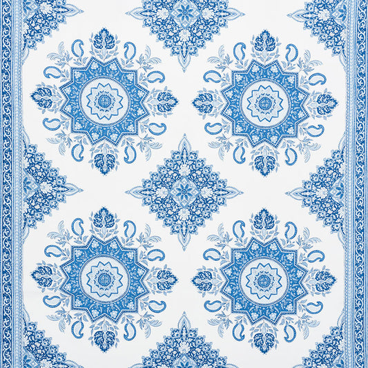 Find 176481 Montecito Medallion Indigo by Schumacher Fabric