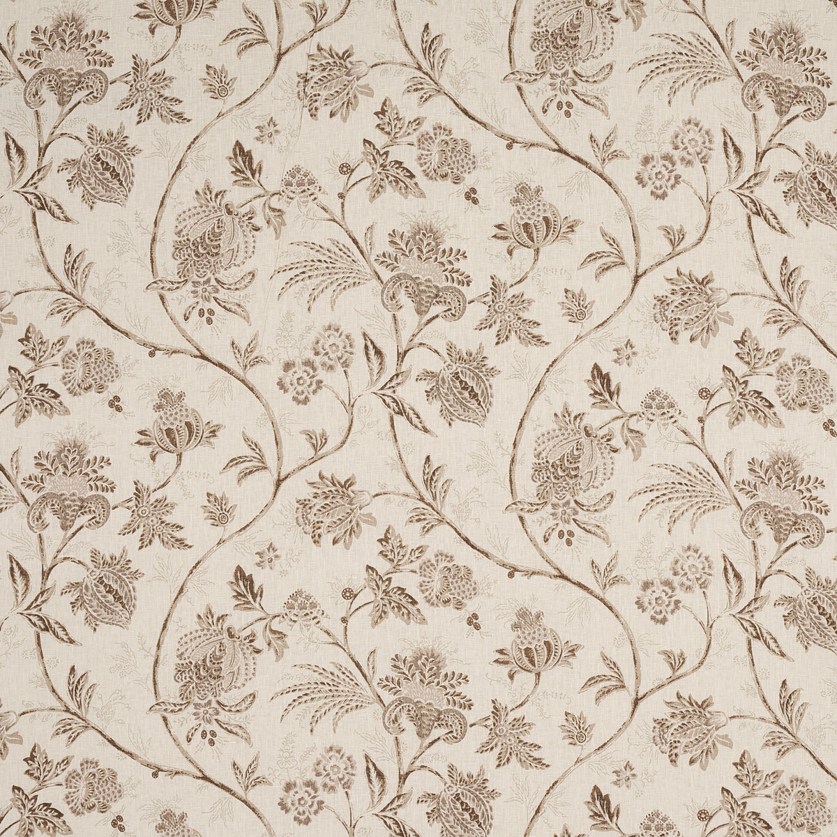 Purchase 176493 Chinoiserie Vine, Neutral by Schumacher Fabric