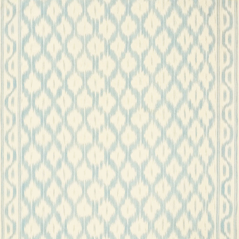 View 176501 Santa Monica Ikat China Blue by Schumacher Fabric