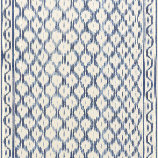 Looking 176502 Santa Monica Ikat Indigo by Schumacher Fabric