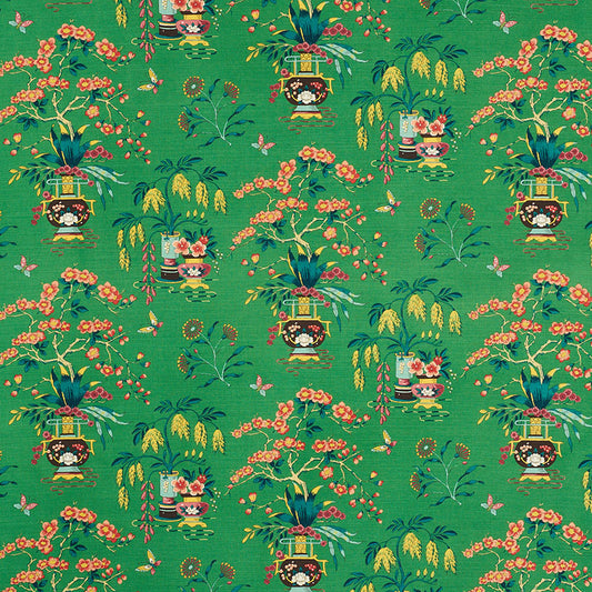 Search 176731 Ming Vase Jade by Schumacher Fabric
