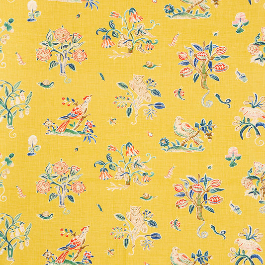 Purchase 176751 Magical Menagerie Yellow by Schumacher Fabric