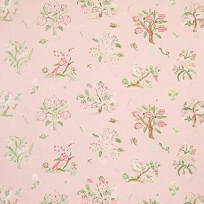 Search 176754 Magical Menagerie Blush by Schumacher Fabric