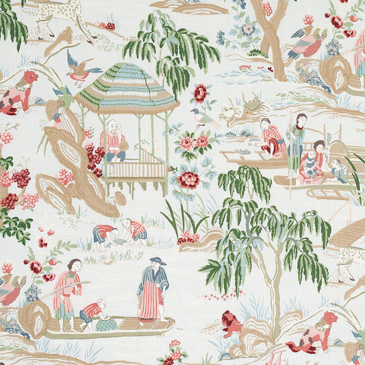 Find 176773 Yangtze River Aqua by Schumacher Fabric