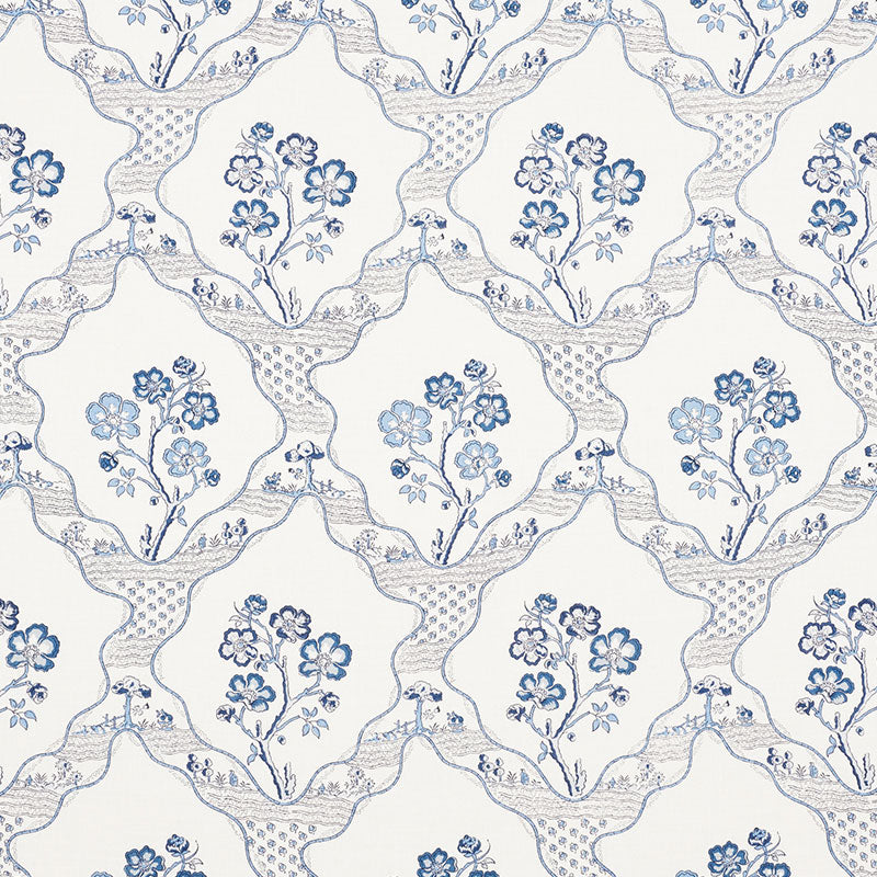 Looking 176850 Marella Delft by Schumacher Fabric