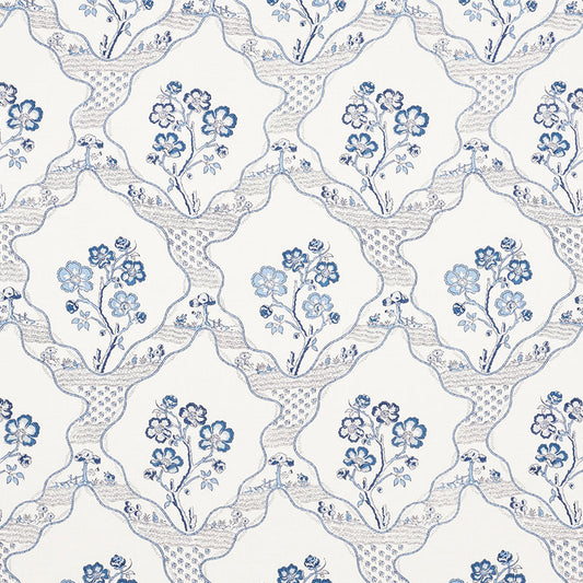 Looking 176850 Marella Delft by Schumacher Fabric