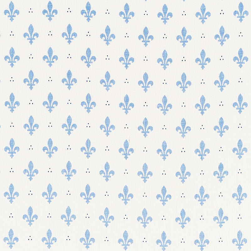 Purchase 176960 Fleur De Lis, Blue by Schumacher Fabric