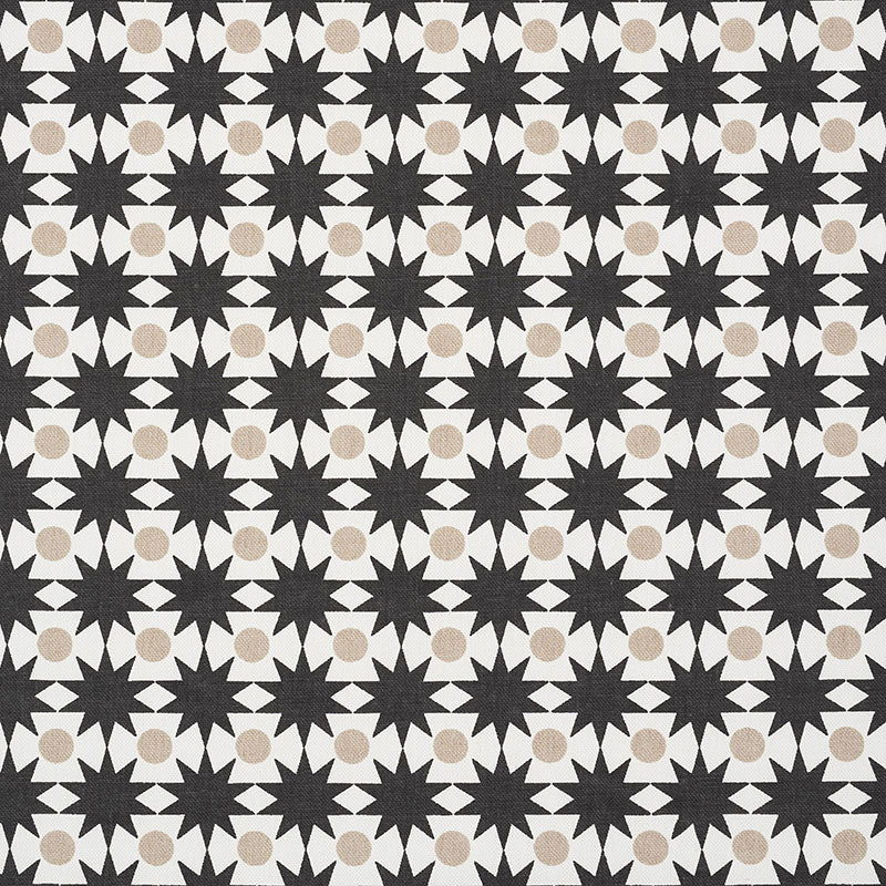 Save 177063 Cosmos Black Sand by Schumacher Fabric