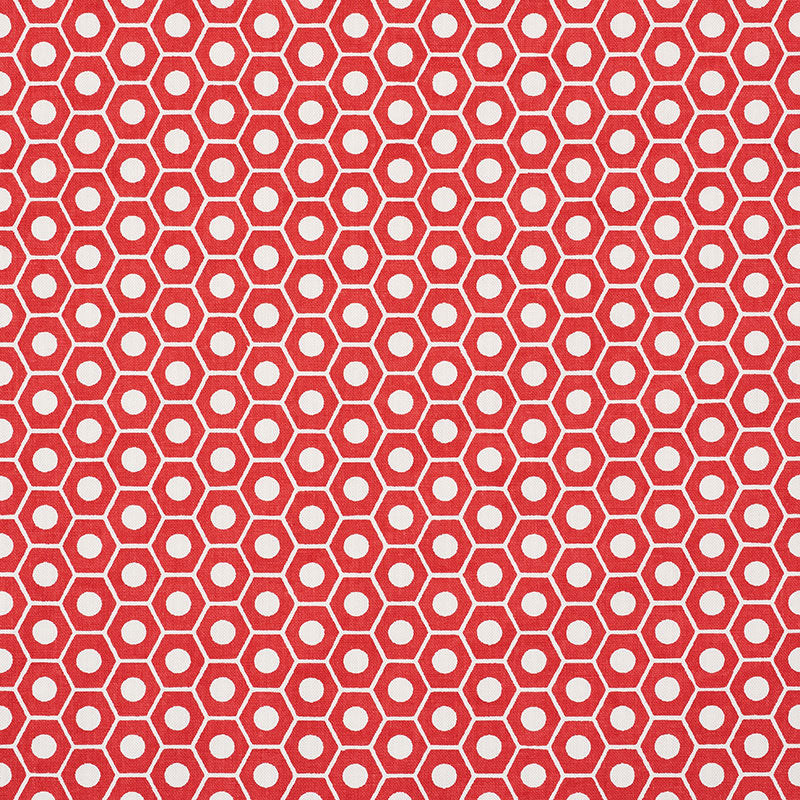 Looking 177074 Queen B Red by Schumacher Fabric