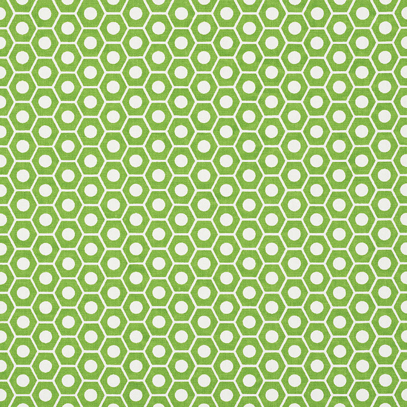 Search 177075 Queen B Green by Schumacher Fabric