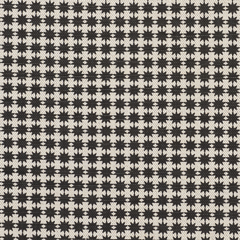 Buy 177087 Stella Black Natural by Schumacher Fabric