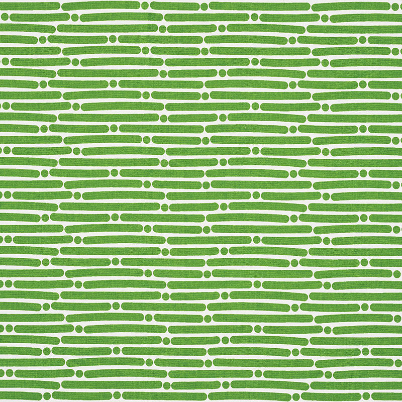 View 177102 Dot Dash Green by Schumacher Fabric