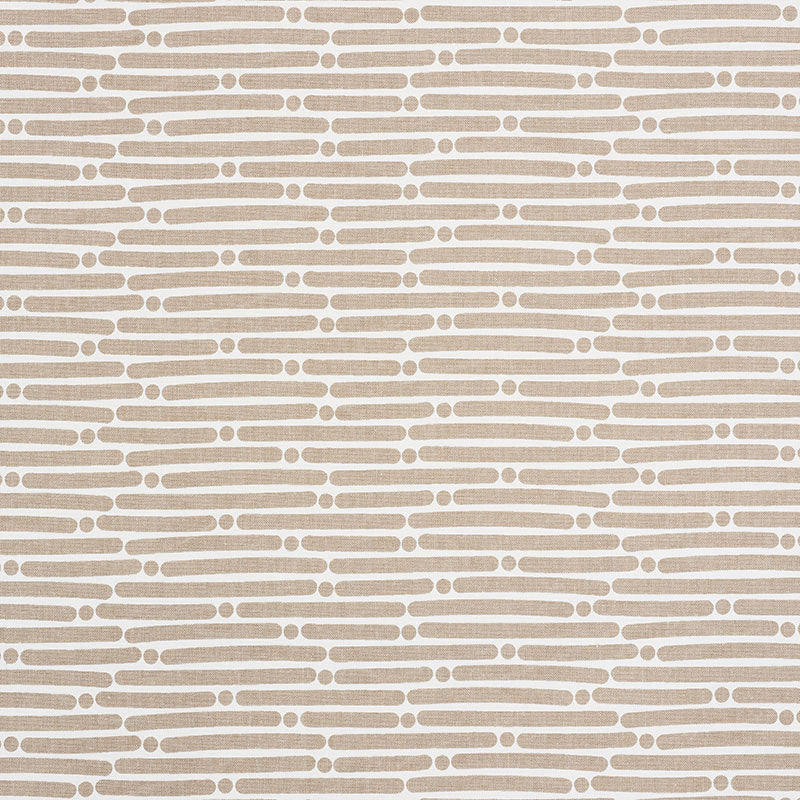 Looking 177103 Dot Dash Sand by Schumacher Fabric