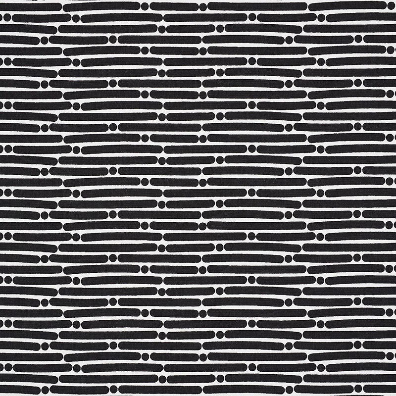 Search 177105 Dot Dash Black by Schumacher Fabric