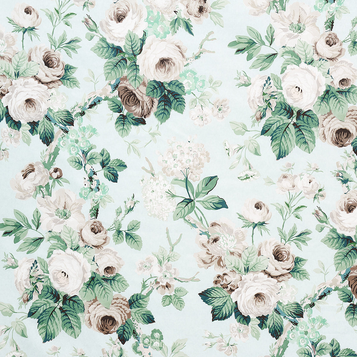 Purchase 177204 | Bouquet Toss, Seafoam - Schumacher Fabric