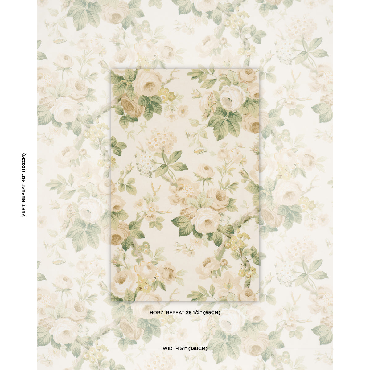 Purchase 177206 | Nancy Floral, Ivory - Schumacher Fabric