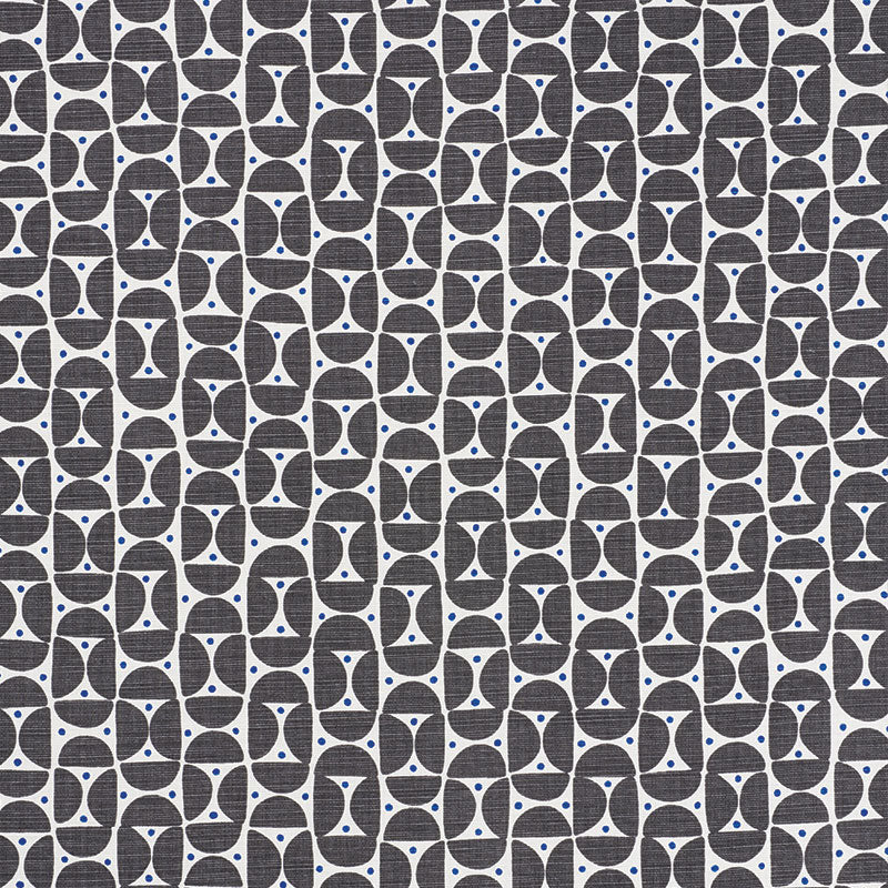 Looking 177360 Mezza Luna Black by Schumacher Fabric