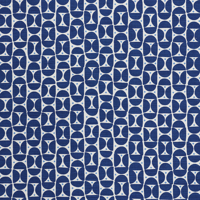 Looking 177363 Mezza Luna Blue by Schumacher Fabric