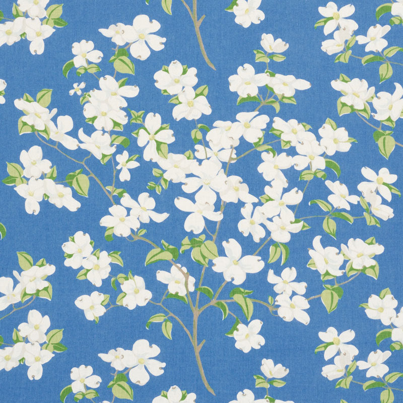 Search 177411 Blooming Branch Blue by Schumacher Fabric
