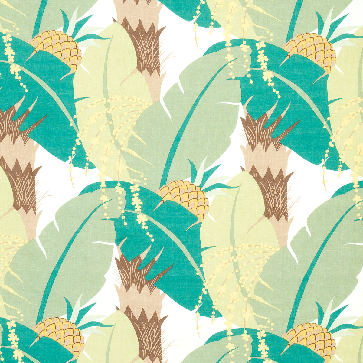 Save 177543 Ananas Palm by Schumacher Fabric