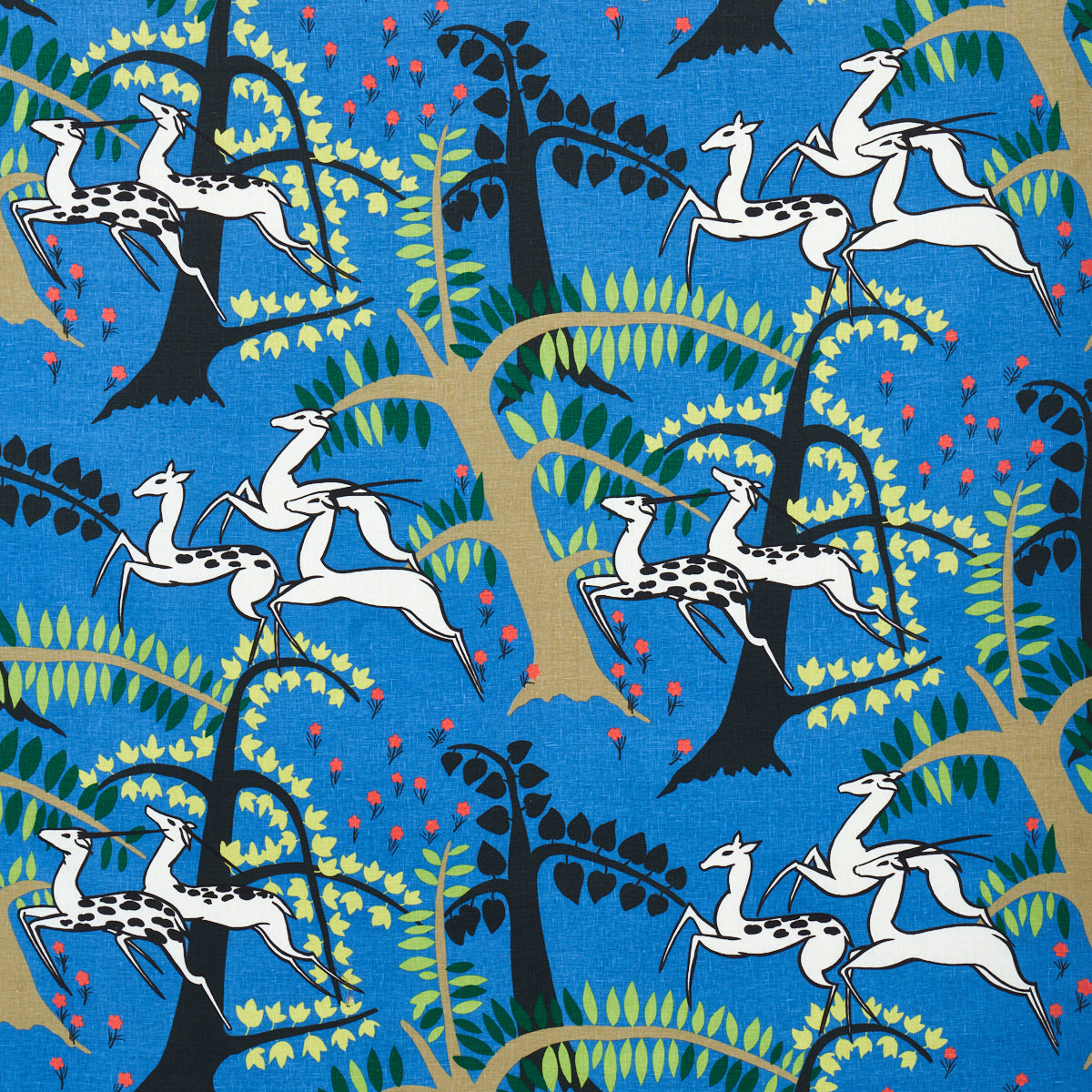 Find 177572 Antelopes Cobalt by Schumacher Fabric