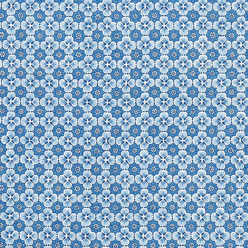 Select 177600 Palisades Floret Indigo by Schumacher Fabric