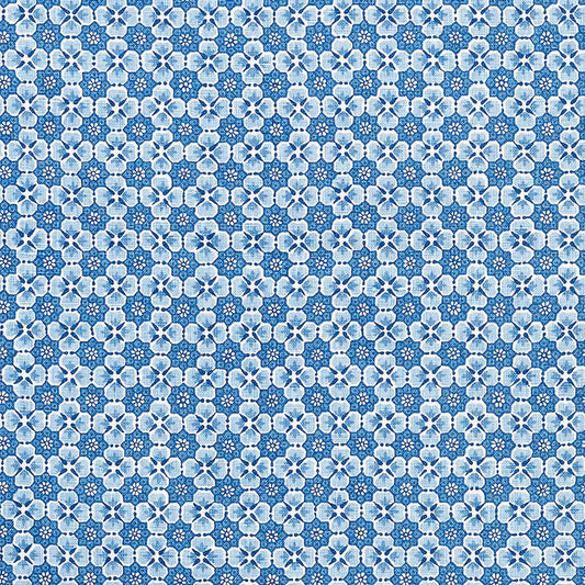 Select 177600 Palisades Floret Indigo by Schumacher Fabric