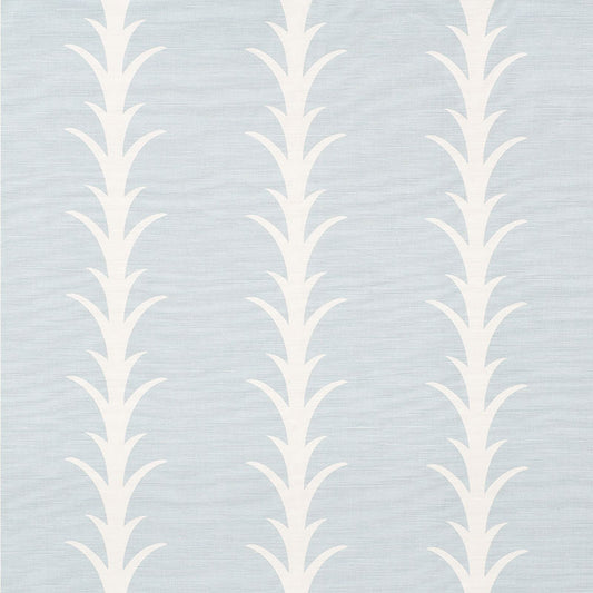 Looking 177633 Acanthus Stripe Sky by Schumacher Fabric