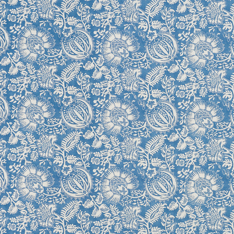 Purchase 177690 Pomegranate Print Indigo by Schumacher Fabric
