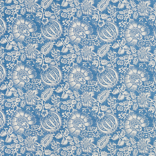 Purchase 177690 Pomegranate Print Indigo by Schumacher Fabric