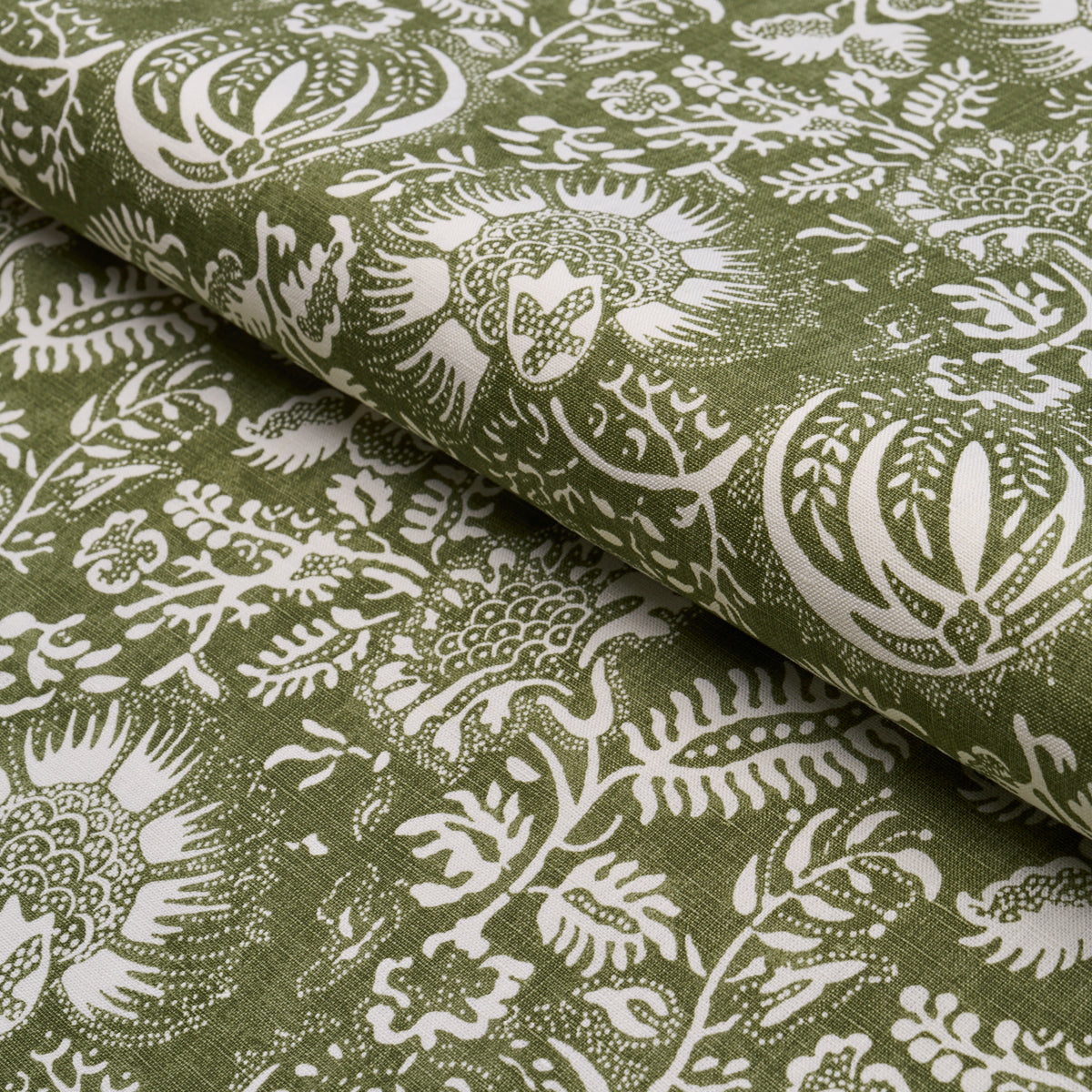 Purchase 177695 | Pomegranate Print, Olive - Schumacher Fabric