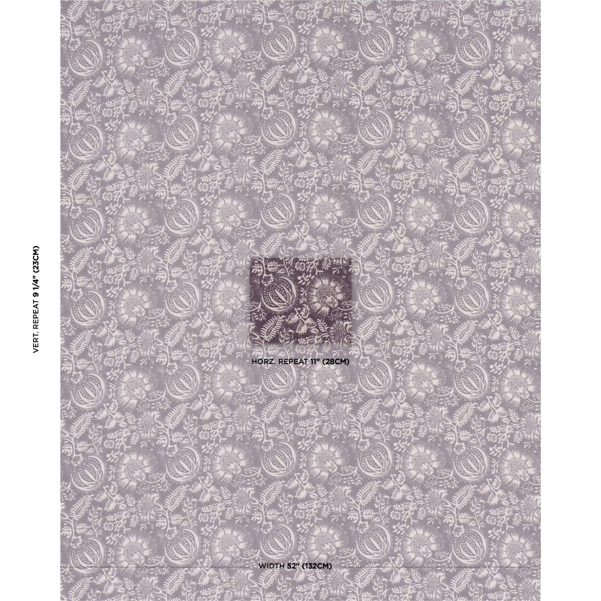 Purchase 177697 | Pomegranate Print, Aubergine - Schumacher Fabric