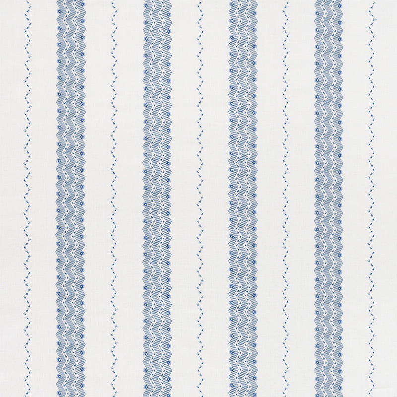 Search 177700 Nauset Stripe Indigo by Schumacher Fabric