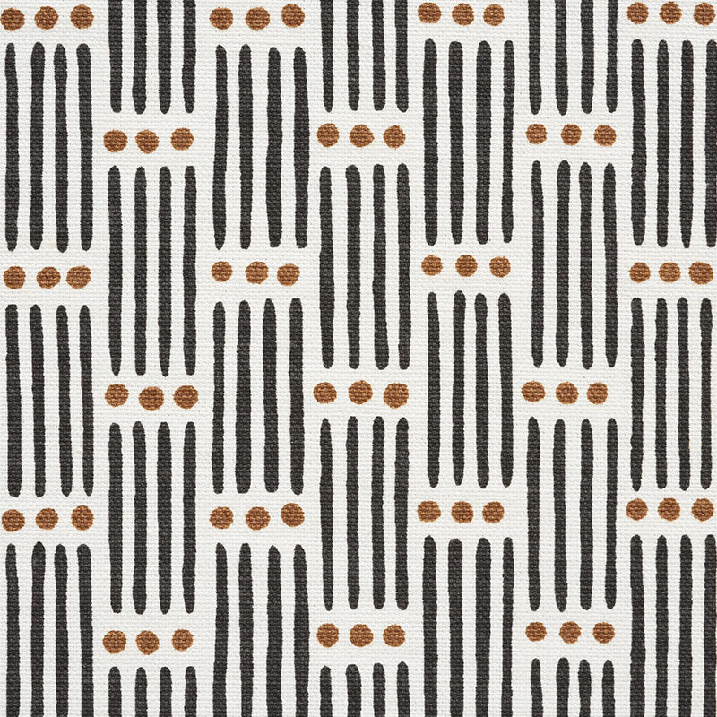 Buy 177710 Dotted Stripe Carbon by Schumacher Fabric