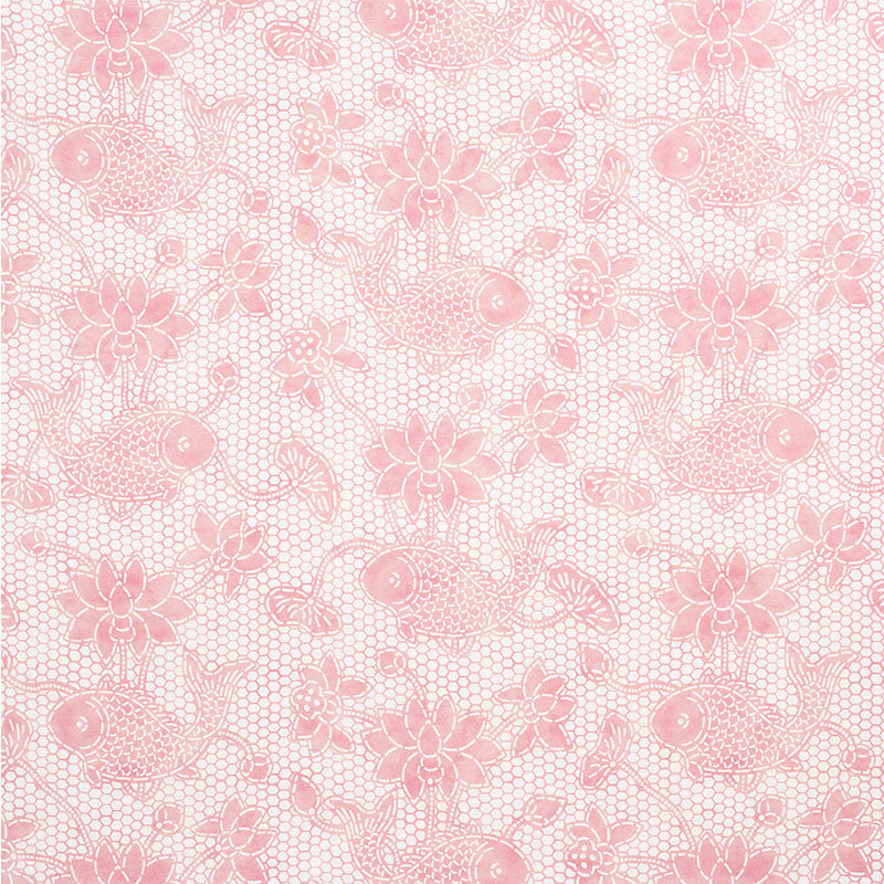 Save 177792 Lotus Batik Pink by Schumacher Fabric