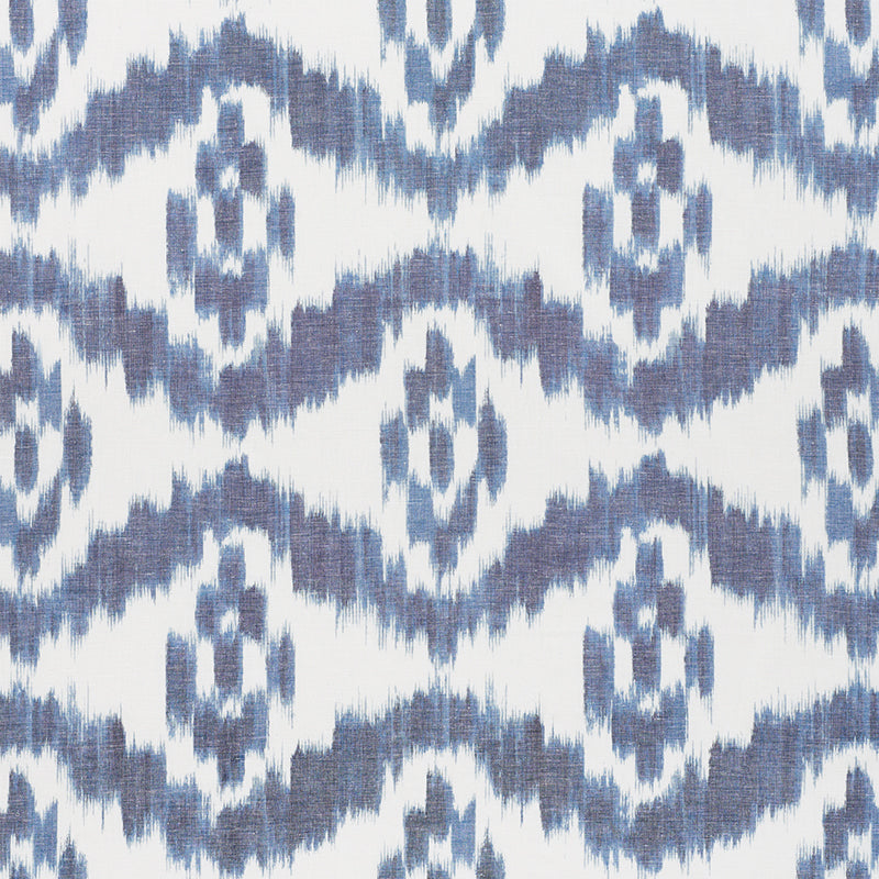 Save 177820 Madaket Ikat Indigo by Schumacher Fabric