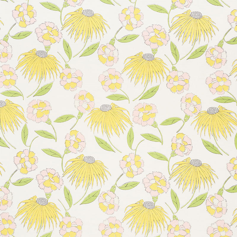 Search 177851 Bouquet Toss Pink Lemonade by Schumacher Fabric