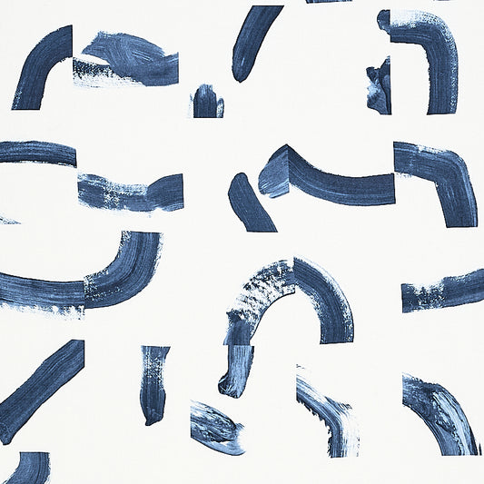Looking 177894 Sepiessa Navy by Schumacher Fabric