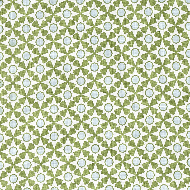 Save 177961 Serendipity Green by Schumacher Fabric