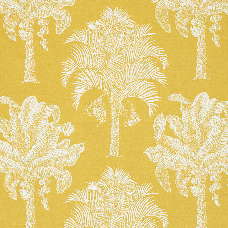 Order 178001 Grand Palms Gold by Schumacher Fabric