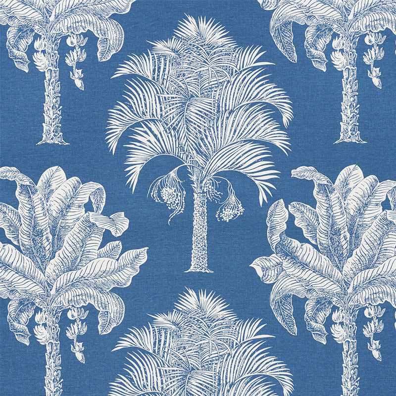 Search 178002 Grand Palms Blue by Schumacher Fabric