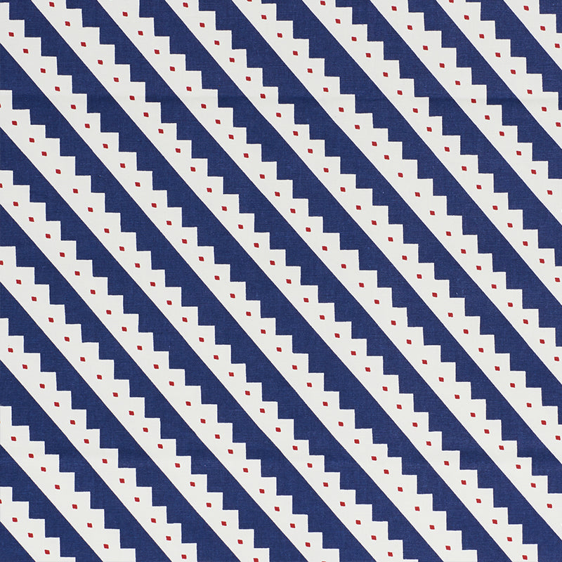 View 178022 Zeppelin Blue by Schumacher Fabric