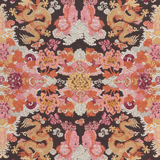 Find 178053 Magic Mountain Dragon Aubergine by Schumacher Fabric