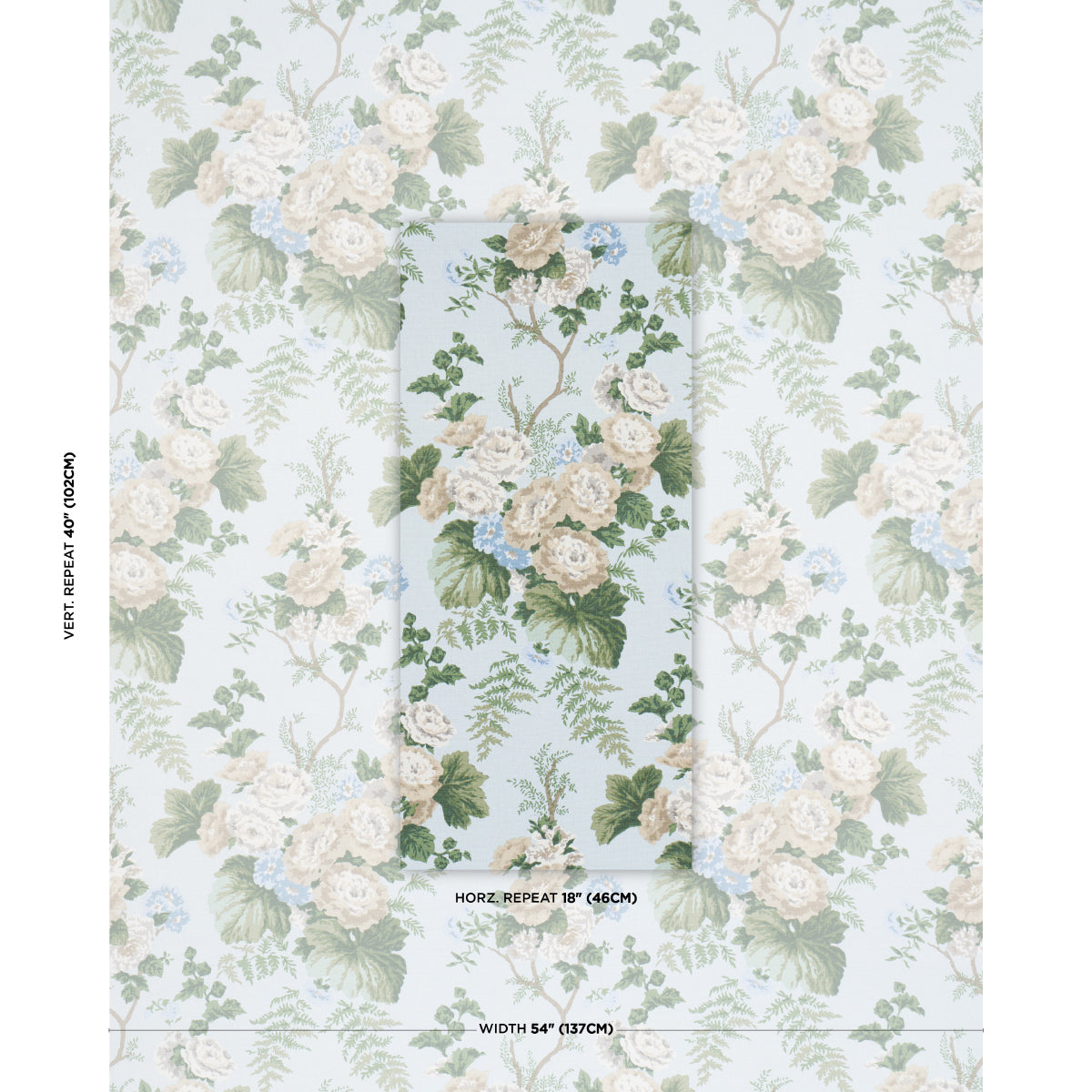 Purchase 178113 | Wycombe Park, Sky - Schumacher Fabric