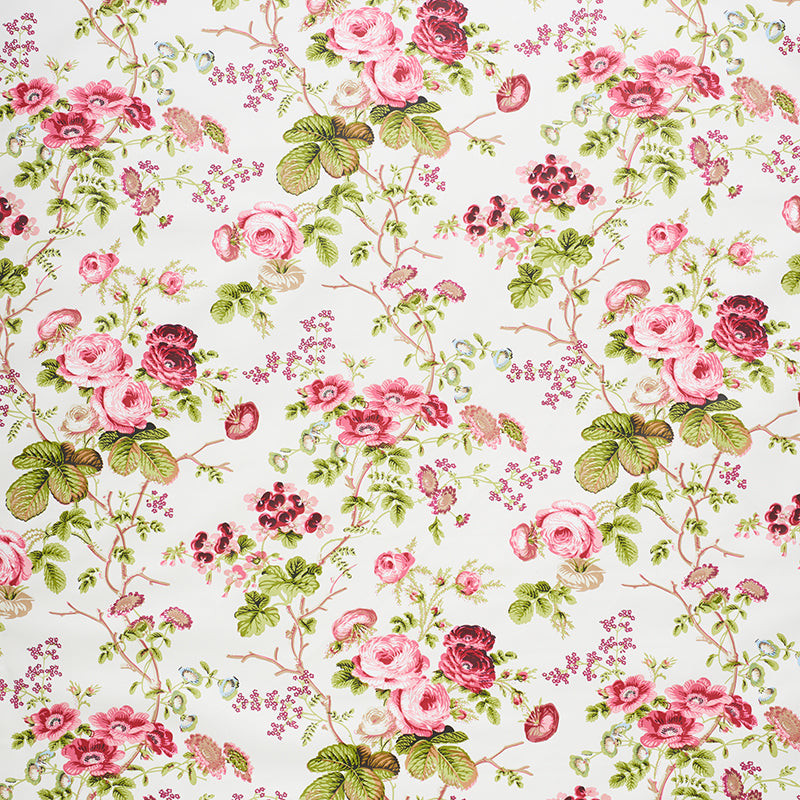 Purchase 178151 Salisbury Chintz Garnet by Schumacher Fabric