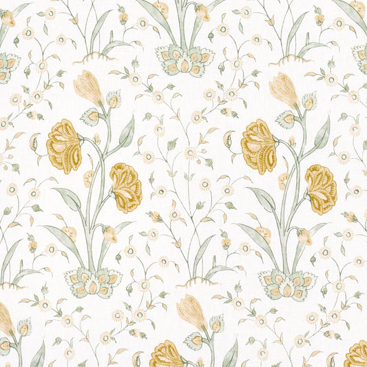 Purchase 178333 | Khilana Floral, Marigold - Schumacher Fabric