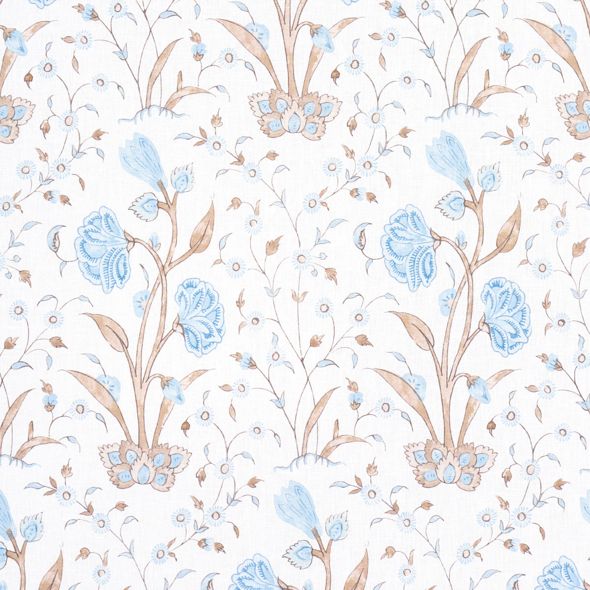 Purchase 178334 | Khilana Floral, Sky - Schumacher Fabric